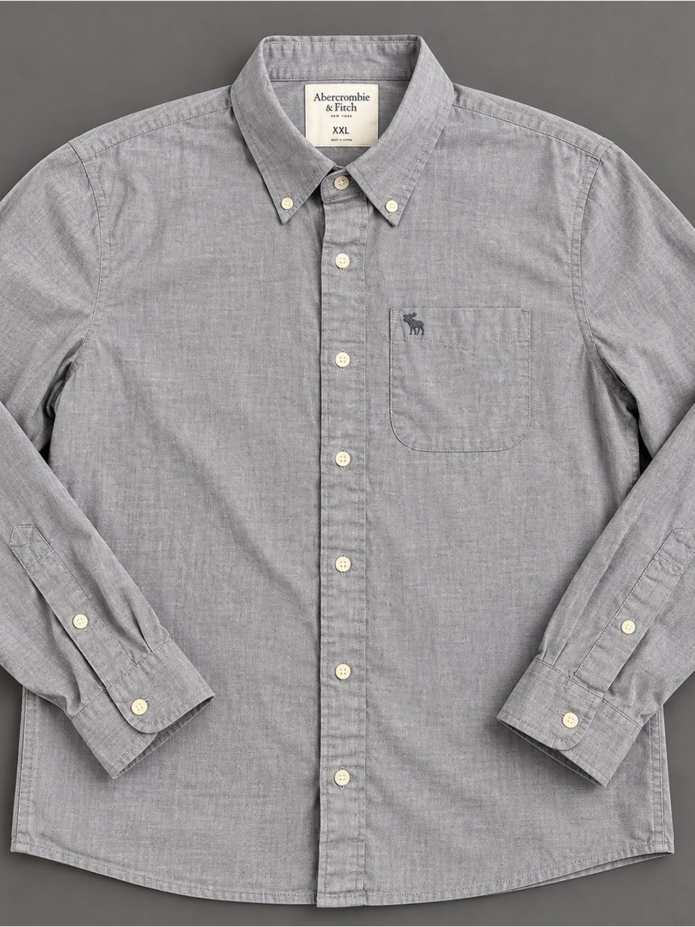 Abercrombie & Fitch Charcoal Shirt XXL